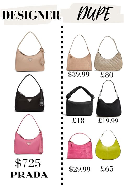 prada shoulder bag dupe